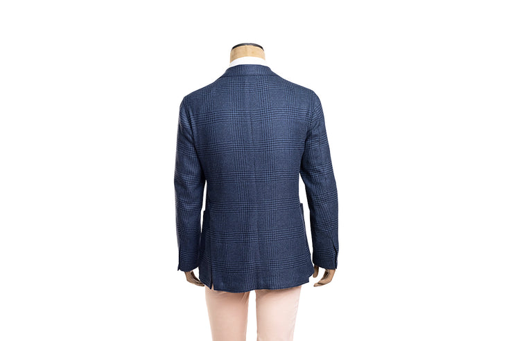 Sartorio Prince of Wales Wool-Cashmere Sport Jacket