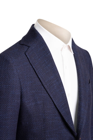 Sartorio Birdseye Virgin Wool-Silk-Cotton Sport Jacket