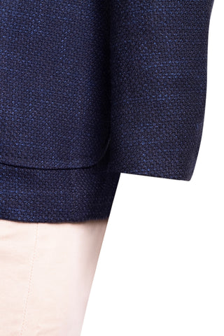 Sartorio Birdseye Virgin Wool-Silk-Cotton Sport Jacket
