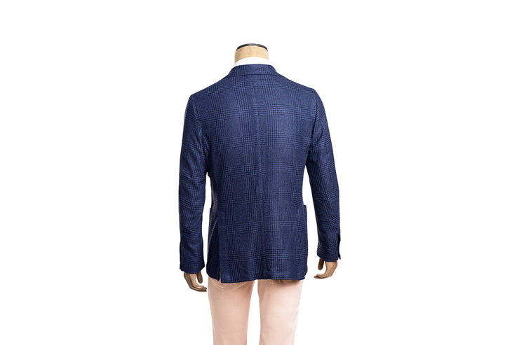 Sartorio Prince of Wales Wool-Cashmere Sport Jacket