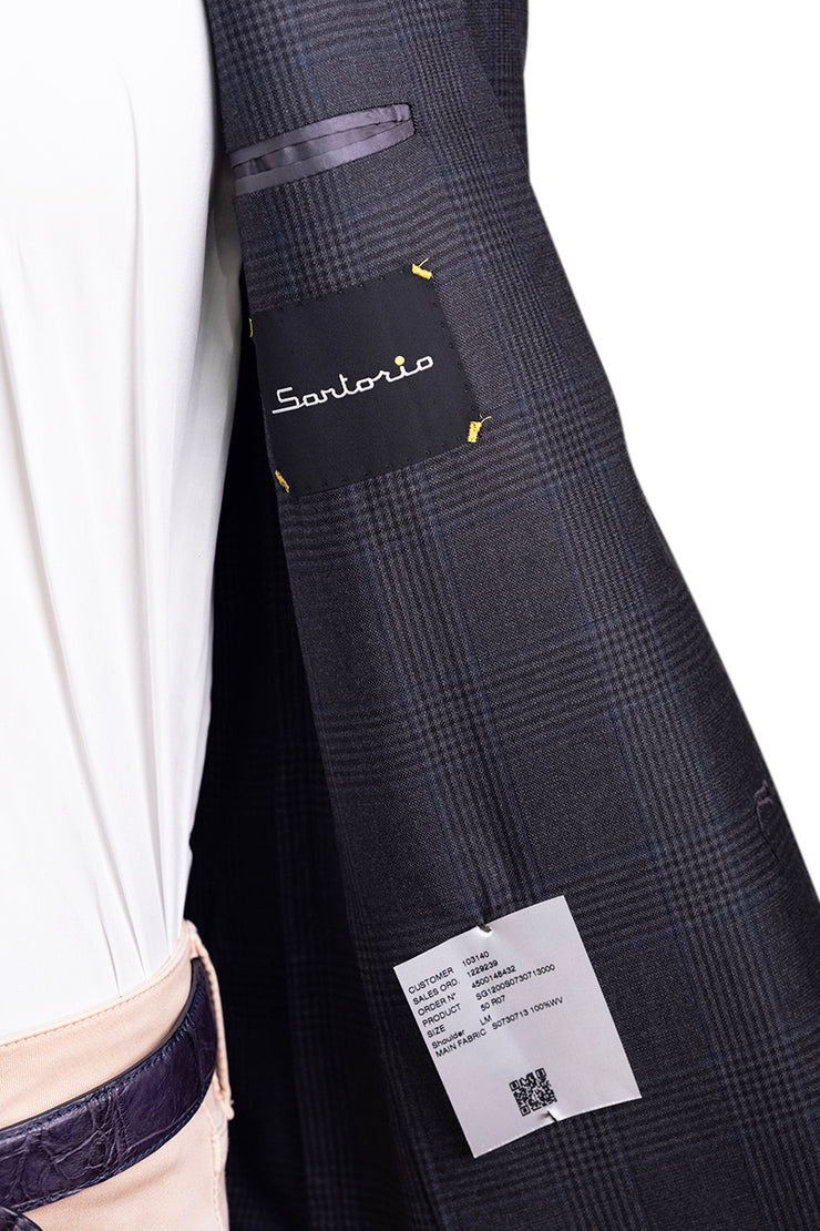 Sartorio Prince of Wales Virgin Wool Sport Jacket
