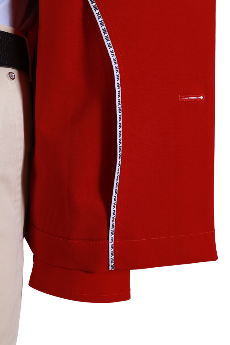 Kired by Kiton Red Solid Jacket