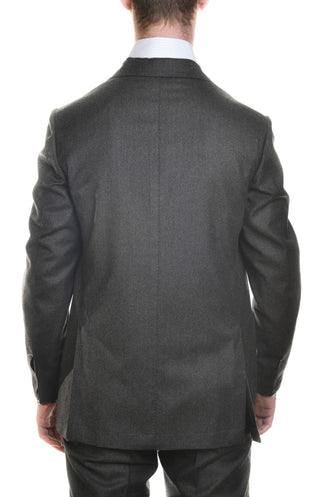 Sartorio Dark-Grey Wool Marled Suit