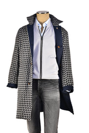 Kired by Kiton Peak Cotton Reversible Overcoat