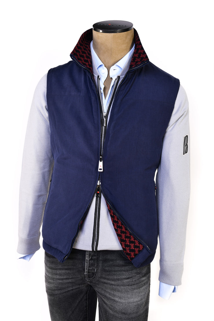 Kired by Kiton Gange Reversible Silk-Linen Vest