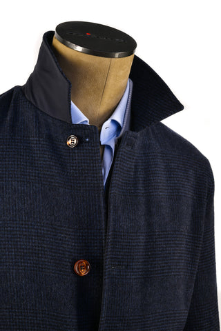 Kired by Kiton Peak Wool-Cashmere Reversible Overcoat