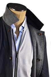 Kired by Kiton Peak Cashmere Reversible Overcoat