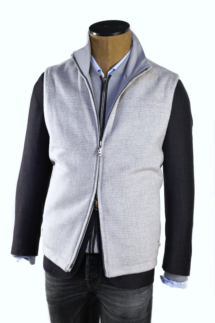 Kired by Kiton Gange Reversible Wool-Cashmere Vest