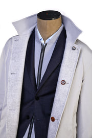 Kired by Kiton Peak Wool-Cashmere Reversible Overcoat