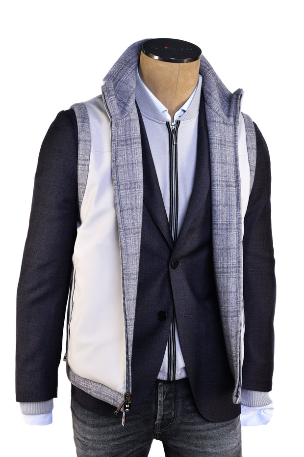 Kired by Kiton Gange Reversible Wool-Cashmere Vest