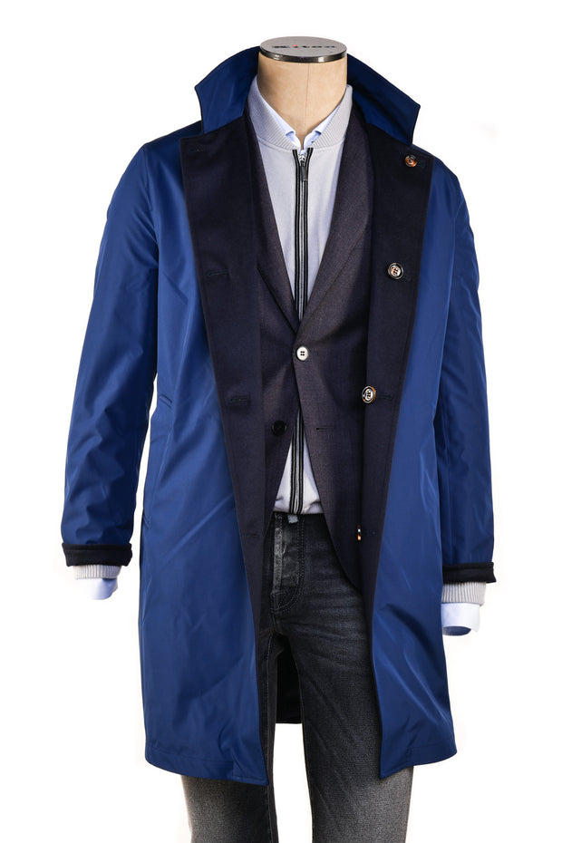 Kired by Kiton Peak Cashmere Reversible Overcoat