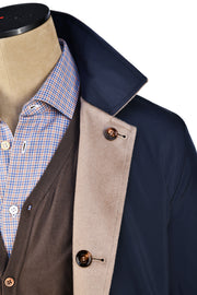 Kired by Kiton Peak Cashmere Reversible Overcoat