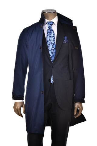 Kired by Kiton Peak Cashmere Reversible Overcoat