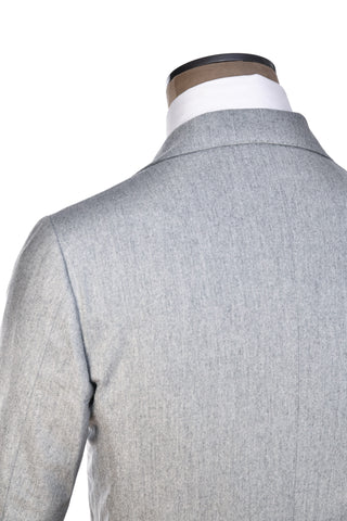 Sartorio Grey Marled Virgin Wool-Cashmere Suit