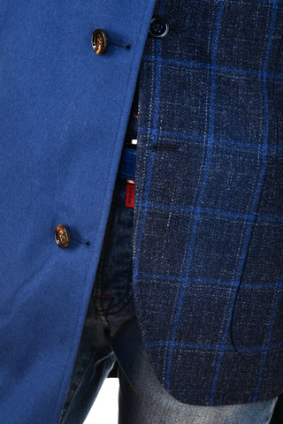 Kired by Kiton Peak Cashmere Reversible Raincoat