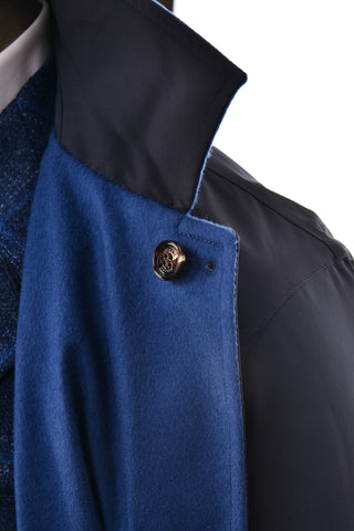 Kired by Kiton Peak Cashmere Reversible Raincoat