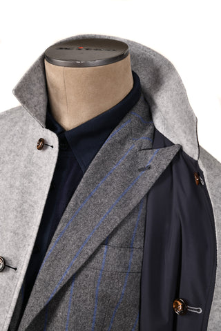 Kired by Kiton Peak Cashmere Reversible Overcoat