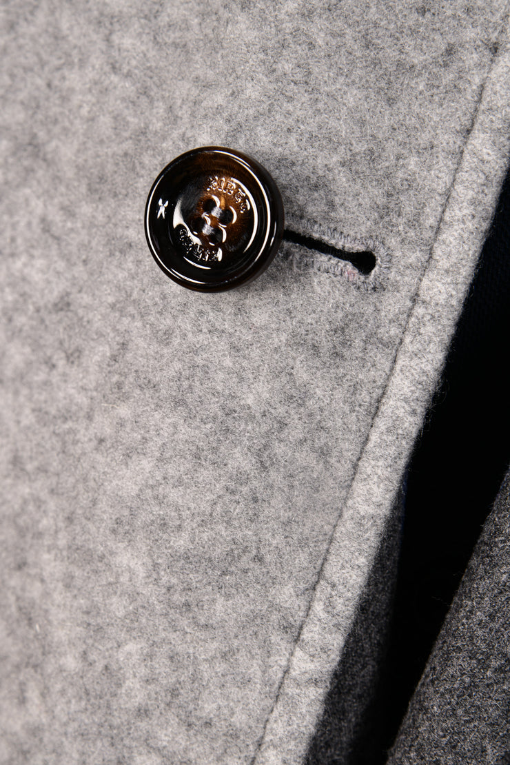 Kired by Kiton Peak Cashmere Reversible Overcoat