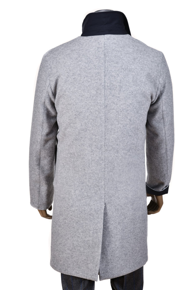 Kired by Kiton Peak Cashmere Reversible Overcoat