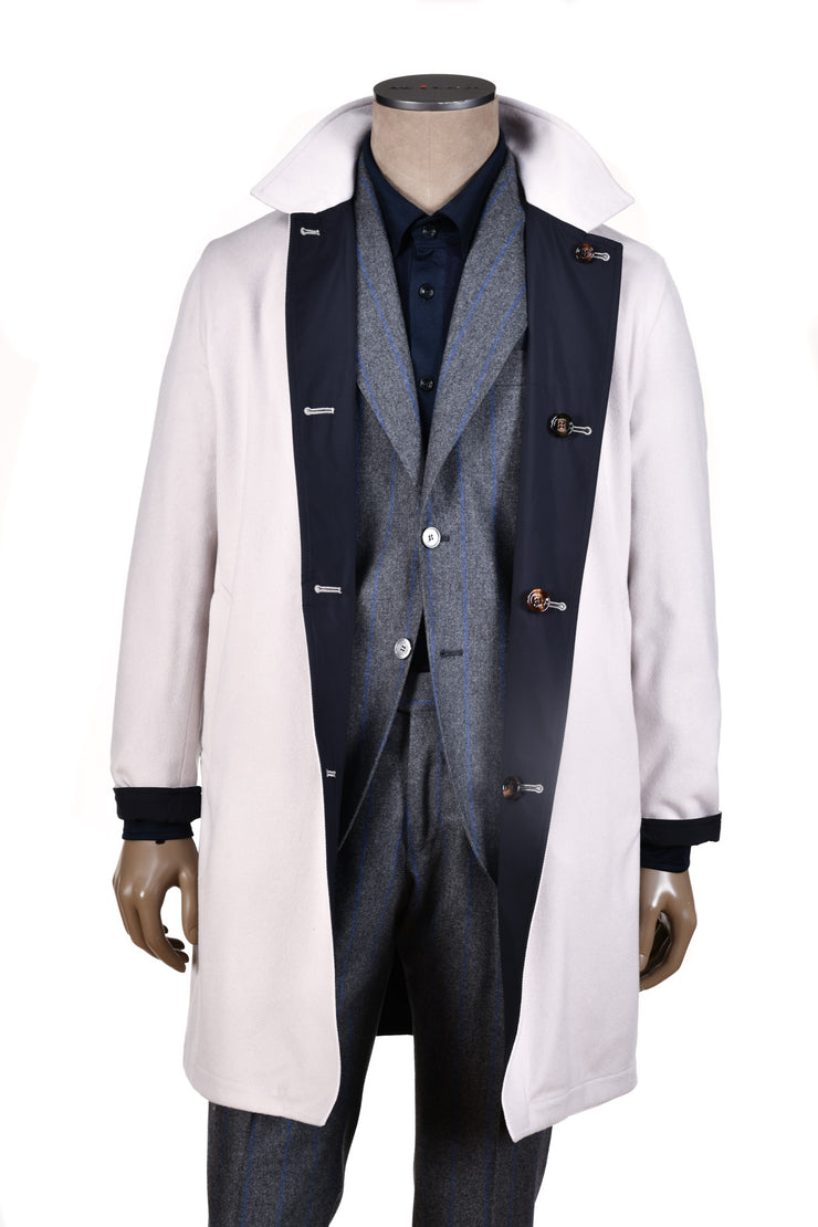 Kired by Kiton Peak Cashmere Reversible Raincoat