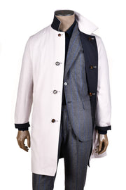 Kired by Kiton Peak Cashmere Reversible Raincoat