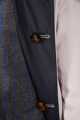 Kired by Kiton Peak Cashmere Reversible Raincoat