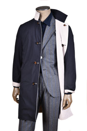 Kired by Kiton Peak Cashmere Reversible Raincoat