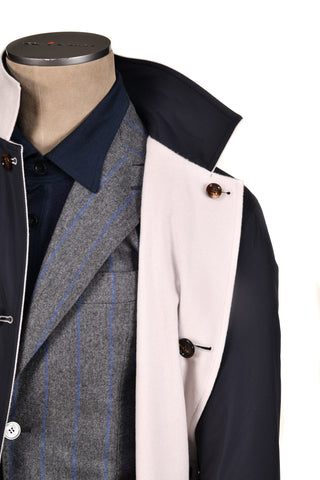Kired by Kiton Peak Cashmere Reversible Raincoat