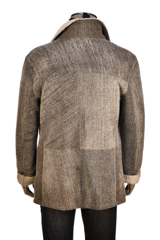 Hettabretz Marled Shearling Overcoat