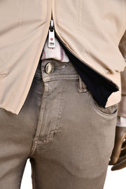 Kired by Kiton Beige/ Dark-Blue Reversible Jacket