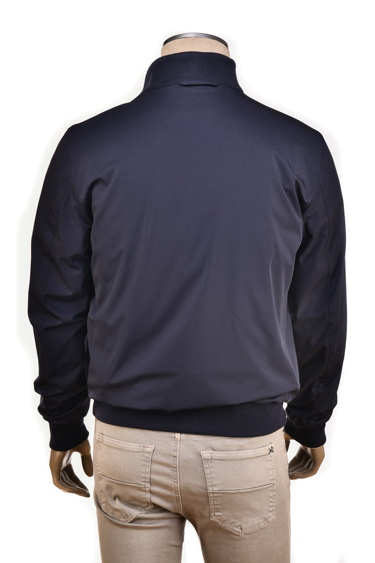 Kired by Kiton Beige/ Dark-Blue Reversible Jacket