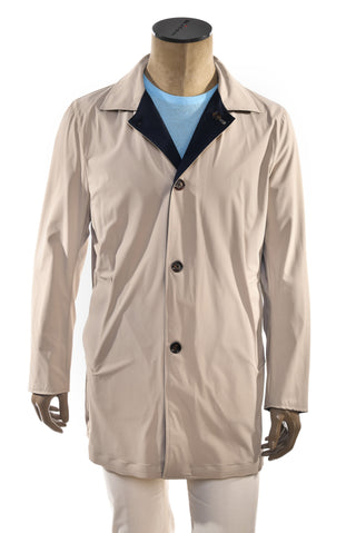 Kired by Kiton Ben Nylon Reversible Raincoat