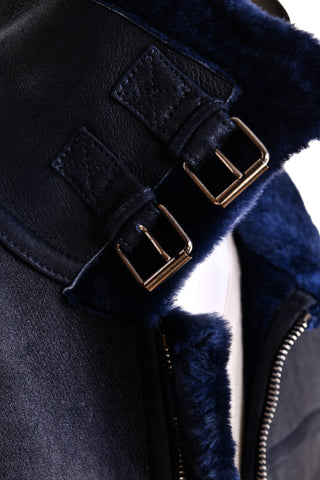 Hettabretz Suede Belted Shearling Overcoat