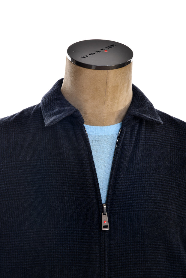 Kired by Kiton Brakk Prince of Wales Cashmere Reversible Jacket