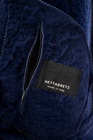 Hettabretz Suede Belted Shearling Overcoat