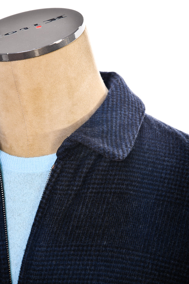 Kired by Kiton Brakk Prince of Wales Cashmere Reversible Jacket