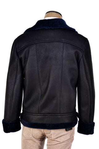 Hettabretz Suede Belted Shearling Overcoat