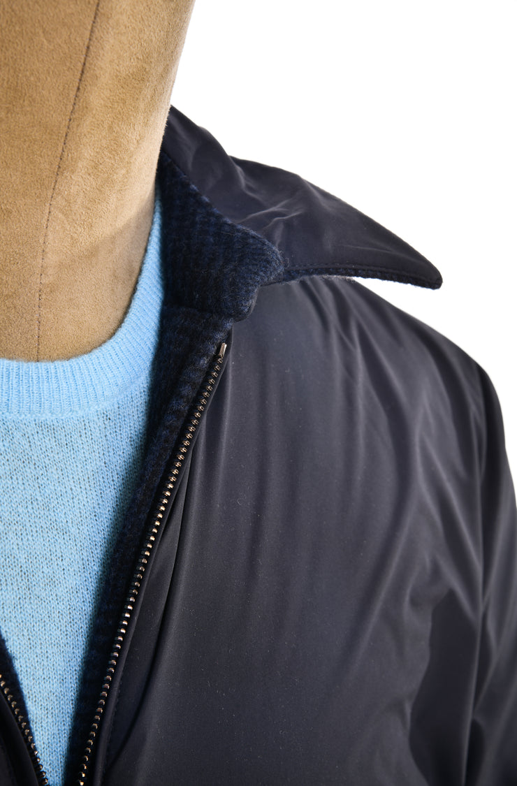 Kired by Kiton Brakk Prince of Wales Cashmere Reversible Jacket