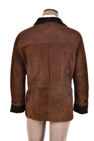 Hettabretz Suede Curly Shearling Coat