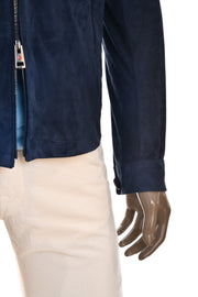 Kired Juan Lambskin Suede Zip-Up Jacket