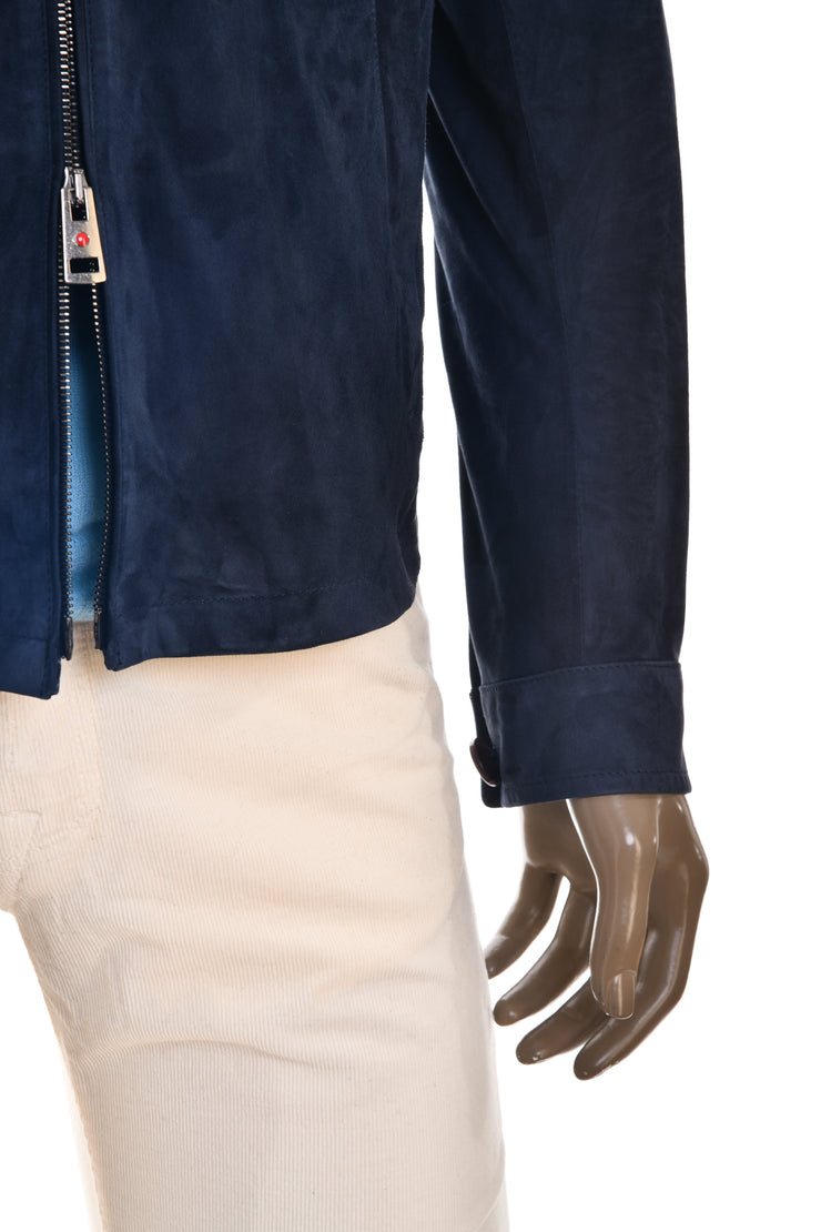 Kired Juan Lambskin Suede Zip-Up Jacket