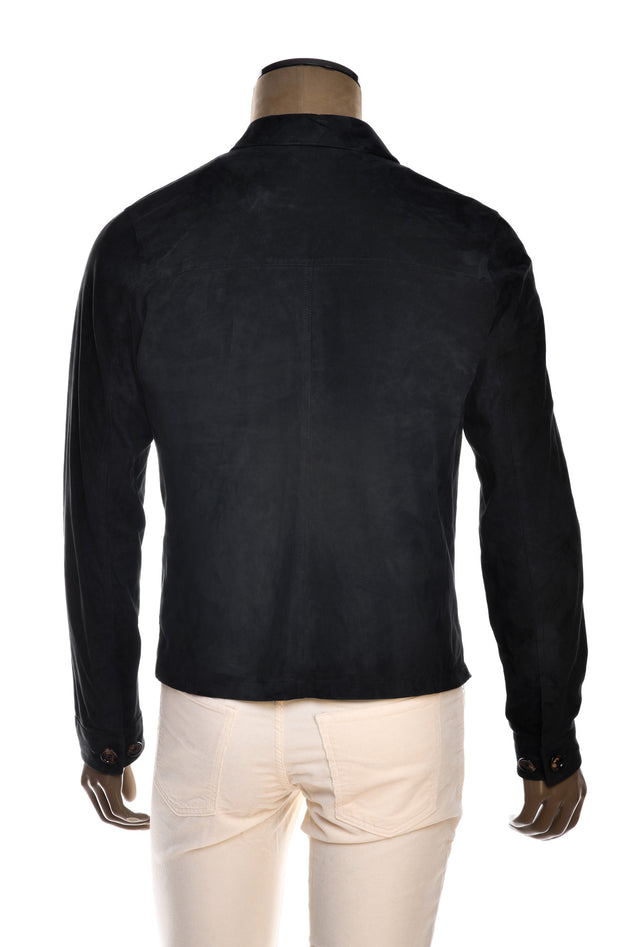 Kired Juan Lambskin Suede Zip-Up Jacket