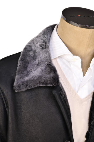 Hettabretz ISA Leather Shearling Overcoat