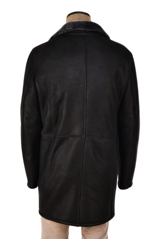 Hettabretz ISA Leather Shearling Overcoat