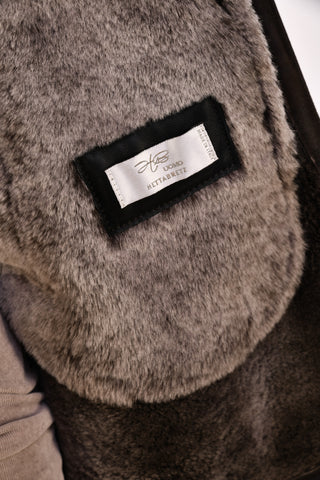 Hettabretz ISA Leather Shearling Overcoat