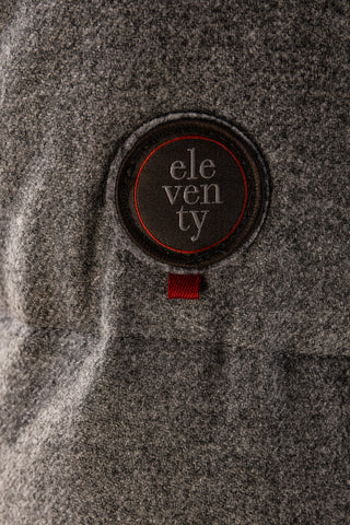 Eleventy Cotton-Wool Coat w/ Removable Coyote Fur Trim Hood