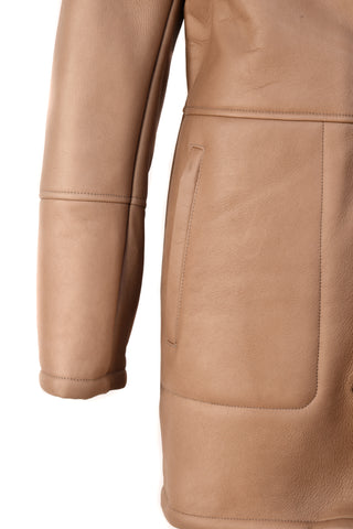 Hettabretz ISA Leather Shearling Overcoat