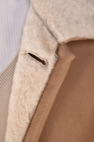 Hettabretz ISA Leather Shearling Overcoat