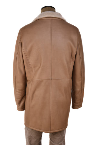 Hettabretz ISA Leather Shearling Overcoat