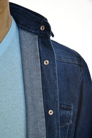 Sartorio Denim Snap Button Cotton Shirt